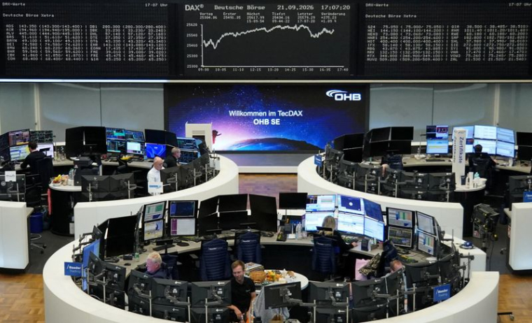 Le graphique de l'indice boursier allemand DAX à la Bourse de Francfort