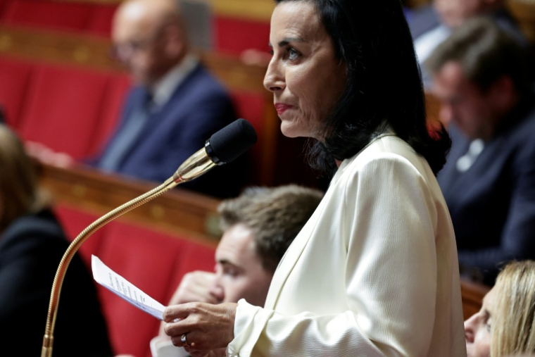 Alexandra Masson à l'Assemblée nationale à Paris le 27 mai 2025 ( AFP / STEPHANE DE SAKUTIN )