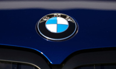 Un logo BMW à Greer, Caroline du Sud, États-Unis