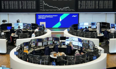 Graphique de l'indice boursier allemand DAX (Deutscher Aktienindex) à la Bourse de Francfort