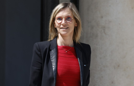 Agnès Pannier-Runacher à Paris, le 2 juillet 2025. ( AFP / LUDOVIC MARIN )