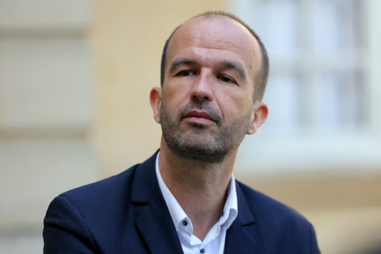 Manuel Bompard à Paris, le 6 mai 2025. ( AFP / THOMAS SAMSON )