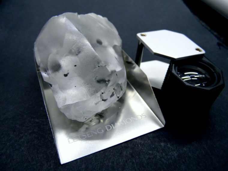 Le Lesotho ne produit que deux choses, a rappelé l'ONU, du textile-habillement et des diamants, comme celui-ci, découvert en janvier 2018 ( GEM DIAMONDS / HO )