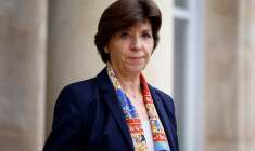 La ministre française des Affaires étrangères et européennes, Catherine Colonna, au palais de l'Élysée à Paris