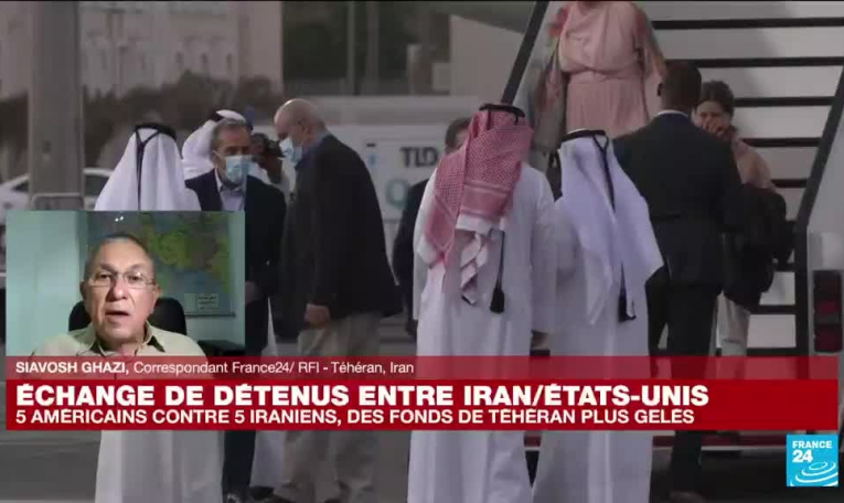 Les cinq ex-détenus américains libérés par l'Iran arrivent au Qatar