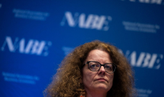 Isabel Schnabel, à Washington, en mars 2023 ( AFP / ANDREW CABALLERO-REYNOLDS )