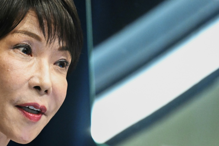 La Première ministre japonaise, Sanae Takaichi lors d'une conférence de presse à l'issue d'un remaniement ministériel, au siège du gouvernement à Tokyo, le 17 septembre 2026 ( POOL / Rie KIKUCHI )