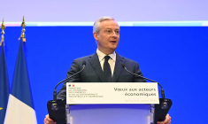 Lors des de ses voeux annuels aux acteurs économiques, Bruno Le Maire, ministre de l'Économie, a indiqué souhaiter faire de la France «la première nation de l'industrie verte en Europe, en incitant à la décarbonation». (© AFP)