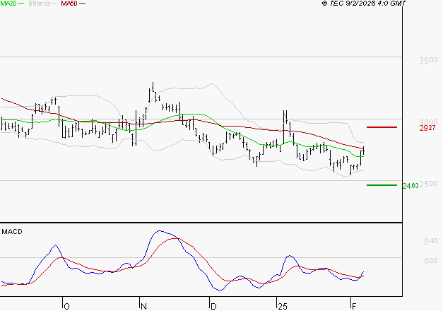 IMERYS : L'analyse ne suggère pas de baisse à moyen terme