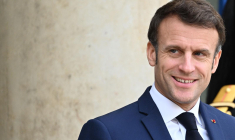 Emmanuel Macron, le 11 janvier 2023, à Paris ( AFP / Emmanuel DUNAND )