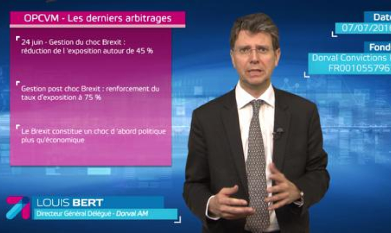 DORVAL Asset Management : Les derniers arbitrages - Dorval Convictions P FR0010557967 - juillet 2016