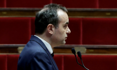Le Premier ministre Sébastien Lecornu le 20 janvier 2026, devant l'Assemblée nationale, à Paris ( AFP / STEPHANE DE SAKUTIN )