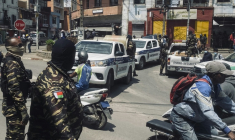 Les forces de l'ordre se déploient dans un quartier d'Antananarivo en prévision d'un nouvel appel à manifester dans la capitale malgache, le 3 octobre 2025 ( AFP / RIJASOLO )