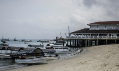 La plage de Stone Town, en Tanzanie, le 24 octobre 2025 ( AFP / MARCO LONGARI )