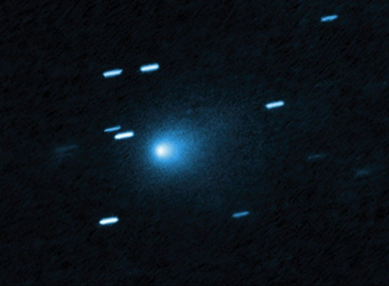 Photo diffusée par la Nasa, le 22 juin 2026, prise par Hubble de la comète interstellaire 3I/ATLAS ,le 21 juillet 2025, alors que la comète se trouvait à 277 millions de kilomètres de la Terre ( NASA / Handout )