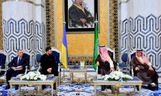 Le président ukrainien Volodimir Zelensky en visite à Djeddah