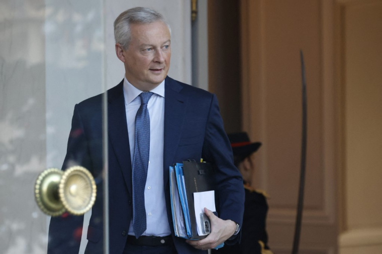 Bruno Le Maire à Paris, le 20 décembre 2023. ( AFP / LUDOVIC MARIN )