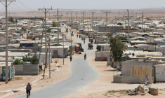 Des réfugiés syriens au camp de réfugiés de Zaatari dans la ville jordanienne de Mafraq
