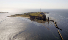 Vue aérienne d'Heligoland