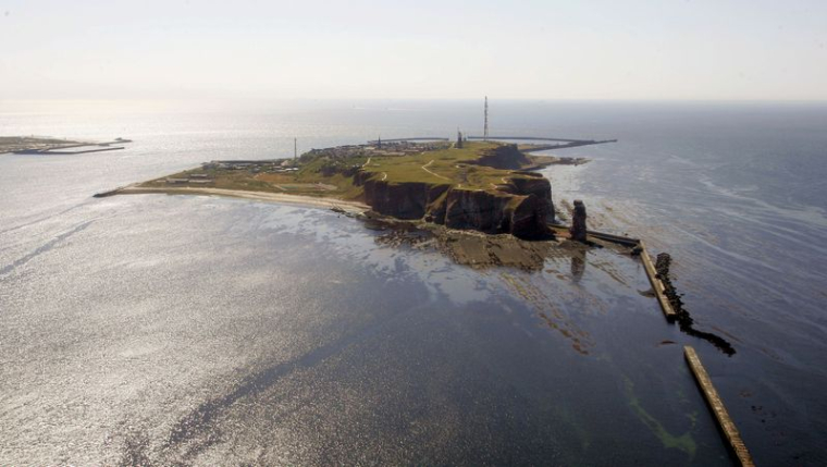 Vue aérienne d'Heligoland