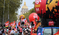 Une manifestation à Paris, le 13 octobre 2023 (illustration) ( AFP / BERTRAND GUAY )
