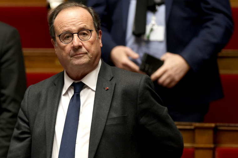 François Hollande, le 11 février 2025, à l'Assemblée nationale ( AFP / THIBAUD MORITZ )