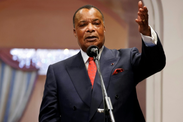 Le président du Congo-Brazzaville, Denis Sassou Nguesso, le 3 mars 2023 à Brazzaville ( POOL / LUDOVIC MARIN )