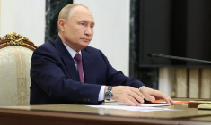 Vladimir Poutine à Moscou, en Russie, le 25 septembre 2024. ( POOL / ALEXANDER KAZAKOV )