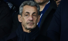 Nicolas Sarkozy au stade du Parc des Princes, à Paris, le 28 janvier 2026 ( AFP / FRANCK FIFE )