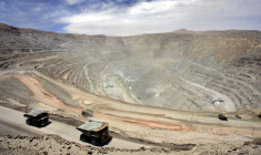 La mine de cuivre de Chuquicamata, au Chili. ( AFP / MARTIN BERNETTI )