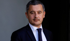 Le ministre français de l'intérieur Gérald Darmanin quitte l'Elysée après la réunion hebdomadaire du cabinet