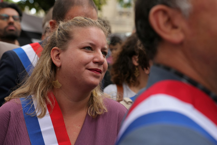 Mathilde Panot à Paris, le 8 septembre 2024. ( AFP / THOMAS SAMSON )