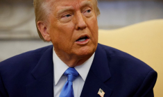 Donald Trump, le 24 février 2025, à Washington DC ( POOL / LUDOVIC MARIN )