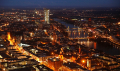 Vue générale du centre-ville de Francfort