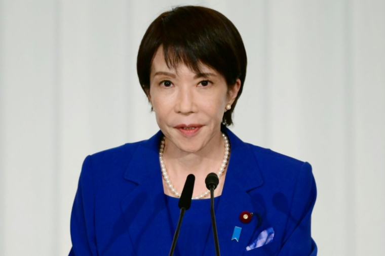 Sanae Takaichi, la cheffe du parti japonais PLD, le 4 octobre 2025 à Tokyo ( POOL / Yuichi YAMAZAKI )