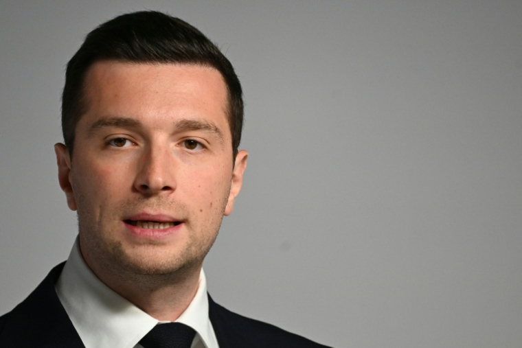 Le chef du Rassemblement National Jordan Bardella, à La Flèche, en France, le 19 mai 2026 ( AFP / Sebastien Salom-Gomis )