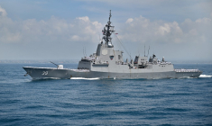 Un destroyer de classe Hobart, en 2025 (illustration) ( AFP / SONNY TUMBELAKA )