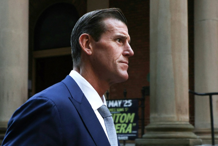 L'ancien soldat des forces spéciales australiennes Ben Roberts-Smith, le 1er mai 2025 à Sydney ( AFP / Saeed KHAN )