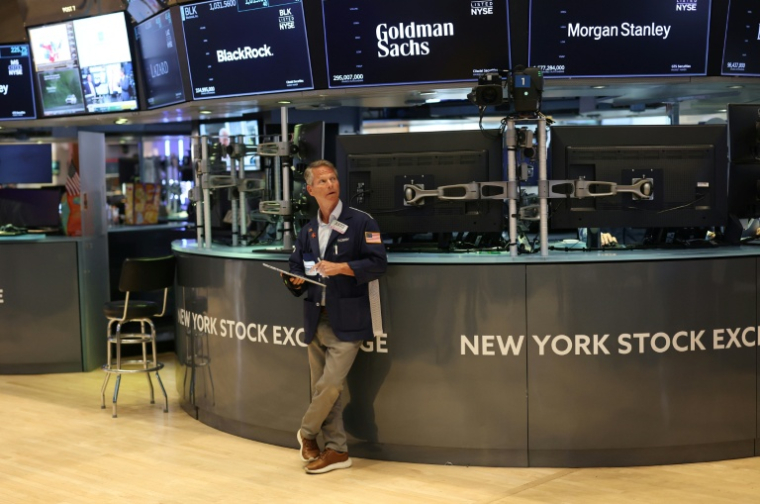 Un opérateur à la Bourse de New York, le 14 juillet 2026 ( AFP / TIMOTHY A. CLARY )