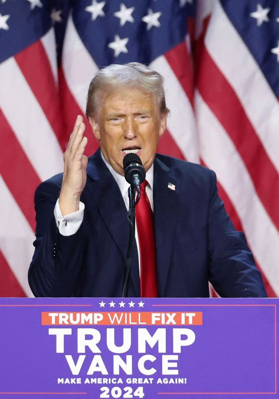 Élection présidentielle américaine de 2024, au Centre de convention du comté de Palm Beach, à West Palm Beach, en Floride