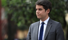 Gabriel Attal à Nice, le 22 avril 2024. ( POOL / VALERY HACHE )