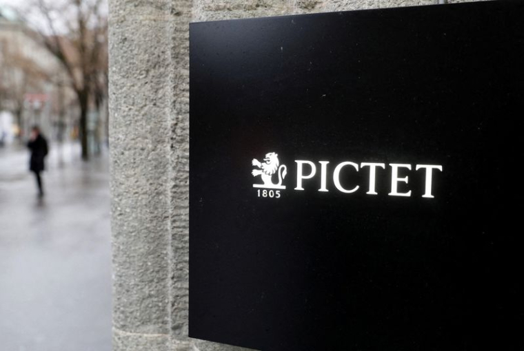 Photo du logo de la banque privée suisse Pictet