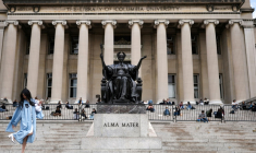 Le campus de l'Université Columbia à New York, le 14 avril 2025 ( AFP / CHARLY TRIBALLEAU )
