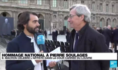 Hommage à Pierre Soulages : "Une cérémonie extrêmement émouvante"