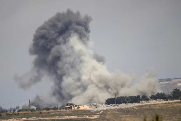 Bombardement israélien sur le village de Kfar Tibnit, dans le sud du Liban, le 30 mai 2026 ( AFP / - )