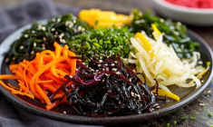 En France, sur près de 75.000 tonnes d'algues produites chaque année en Bretagne. (crédit : Adobe Stock / photo générée par IA)