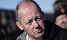 Nicolas Chamussy à Canjuers, le 4 mars 2025. ( AFP / MIGUEL MEDINA )