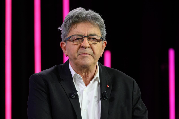Jean-Luc Mélenchon à Toulouse, le 1er juin 2024. ( AFP / Ed JONES )