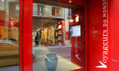 Agence Voyageurs du Monde à Paris  ( AFP / JEAN-PIERRE MULLER )