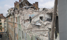 Lviv, en Ukraine, le 6 juillet. ( UKRAINIAN EMERGENCY SERVICE / HANDOUT )